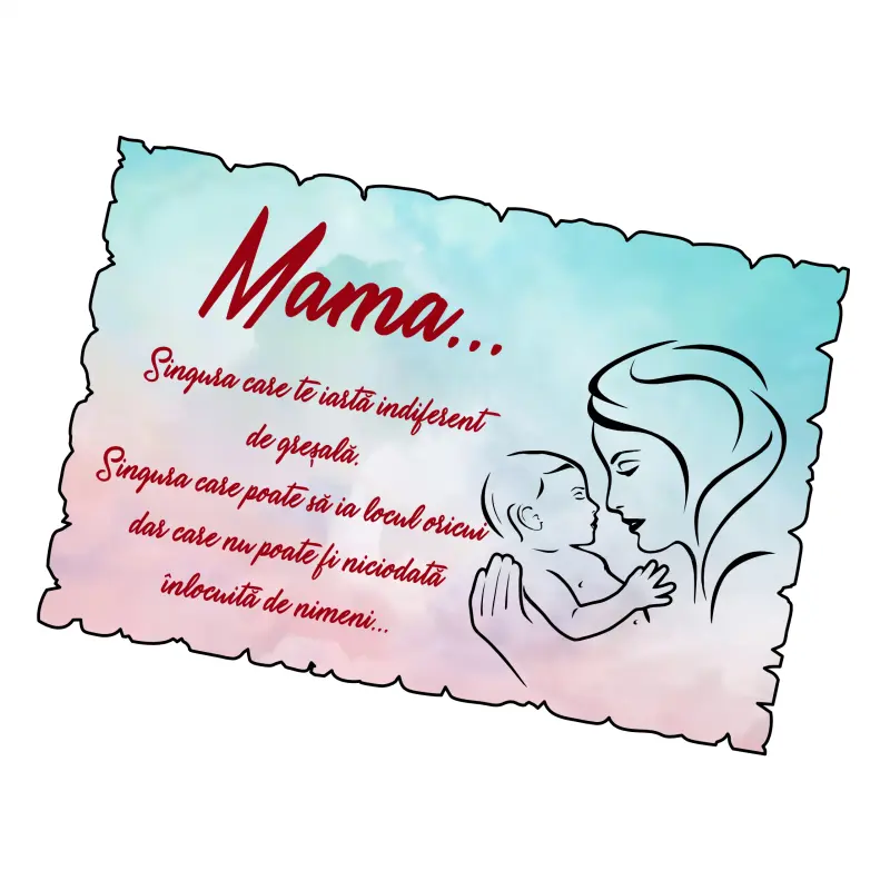 Mgs071-magnet frigider-mama singura carete iarta ...